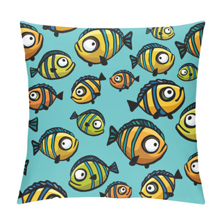 Personality  Seamless Pattern With Fish Pillow Covers