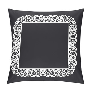 Personality  Square Frame With Ornate Edge Pillow Covers