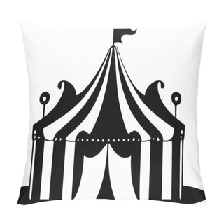 Personality  Circus - Minimalist And Flat Logo - Vector Illustration Pillow Covers