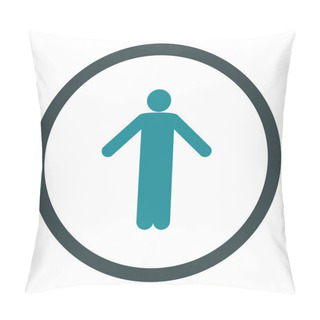 Personality  Ignorance Flat Icon Pillow Covers