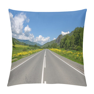 Personality  Road Mountains Sky Asphalt Flowers Pillow Covers