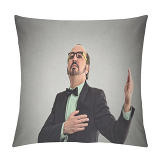 Personality  Arrogant Bold Self-important Uppity Stuck Up Middle Aged Man  Pillow Covers