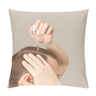 Personality  Man Baldness Treatment. Nature Hair Care Pillow Covers