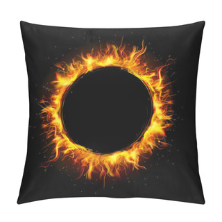 Personality  Fire Circle Pillow Covers