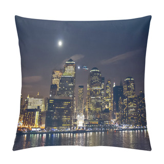Personality  Financial District In New York City Pillow Covers