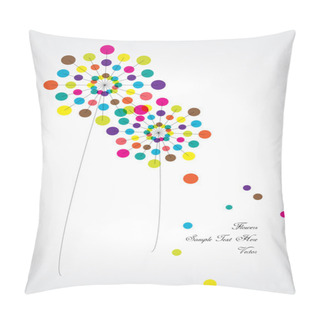 Personality  Polka Dots Vector Flowers Pillow Covers