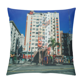 Personality  Los Angeles, California, USA - Mar 2th 2024 Street In Downtown. High Quality Photo Pillow Covers