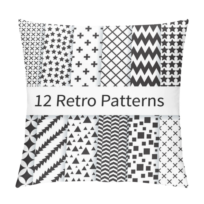 Personality  Retro seamless patterns pillow covers