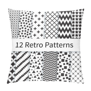 Personality  Retro Seamless Patterns Pillow Covers