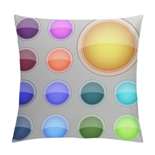 Personality  Vector Set Of Buttons. Pillow Covers