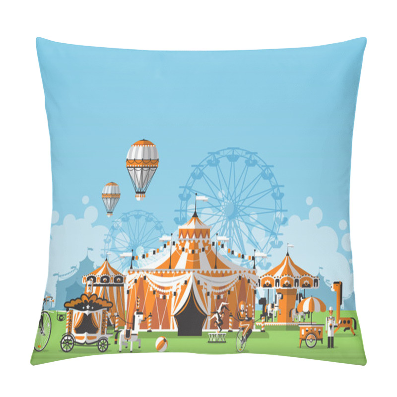 Personality  Abstract Classical Circus tent pillow covers