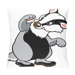 Personality  Cartoon Badger Pillow Covers