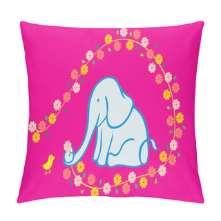 Personality  Chick And Elephant Pillow Covers