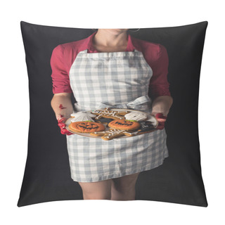 Personality  Girl With Halloween Cookies Pillow Covers