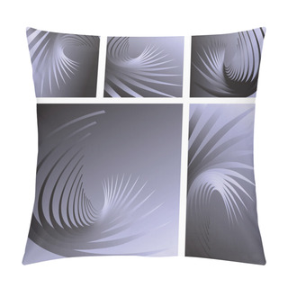 Personality  Twisting Movement. Abstract Backdrops Set. Pillow Covers