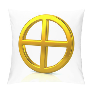 Personality  Golden Sun Cross Symbol  Pillow Covers