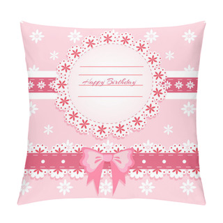Personality  Vector Birthday Card,  Vector Illustration   Pillow Covers