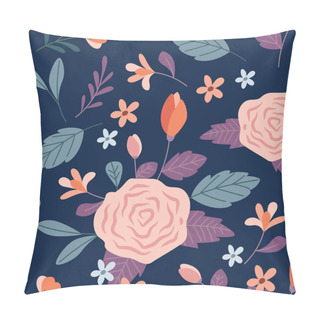 Personality  Abstract Floral  Background. Vector Illustration Pillow Covers
