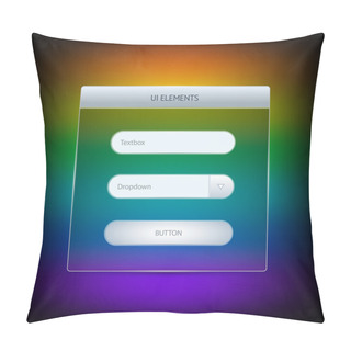Personality  Ui Elements. Vector Illustration. Pillow Covers