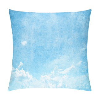 Personality  Grunge Blue Sky Background Pillow Covers