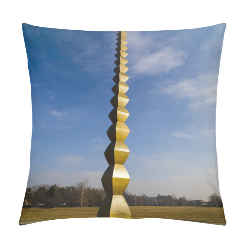 Personality  The Infinity Column Of Constantin Brancusi, Targu Jiu, Romania Pillow Covers