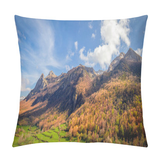 Personality  Scenic Autumn Landscape Of The Valle Del Lago Mountains In Somiedo Natural Park In Asturias, Spain Pillow Covers