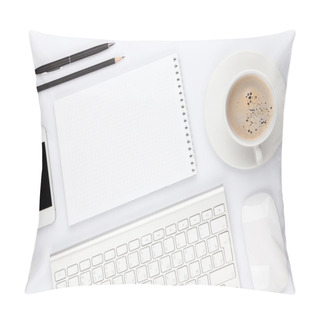 Personality  Office Desk Table With Computer Pillow Covers