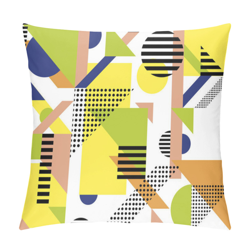 Personality  colored geometrical background pillow covers