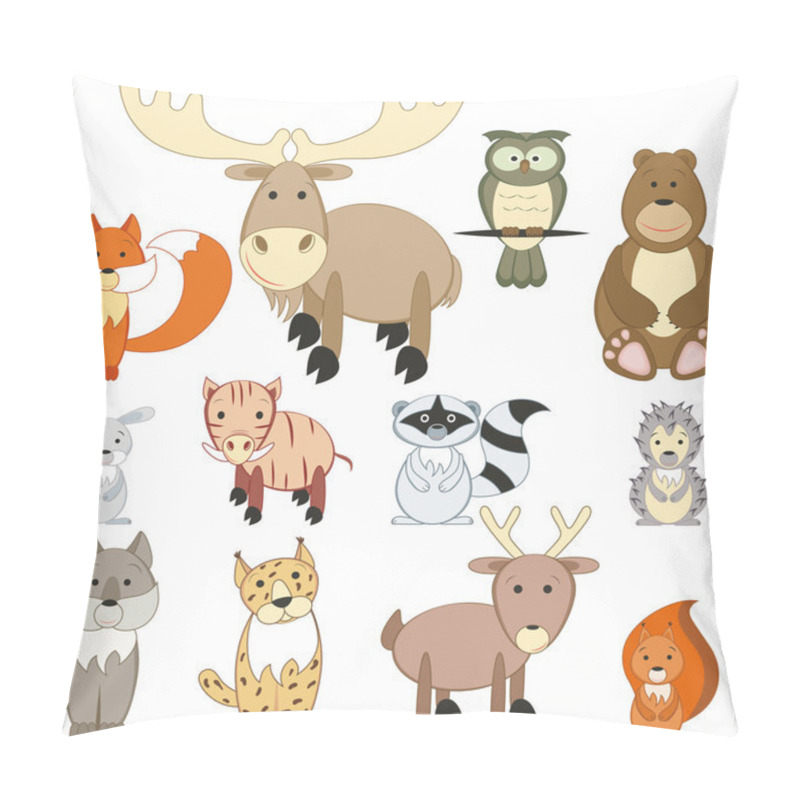 Personality  Forest animals set pillow covers