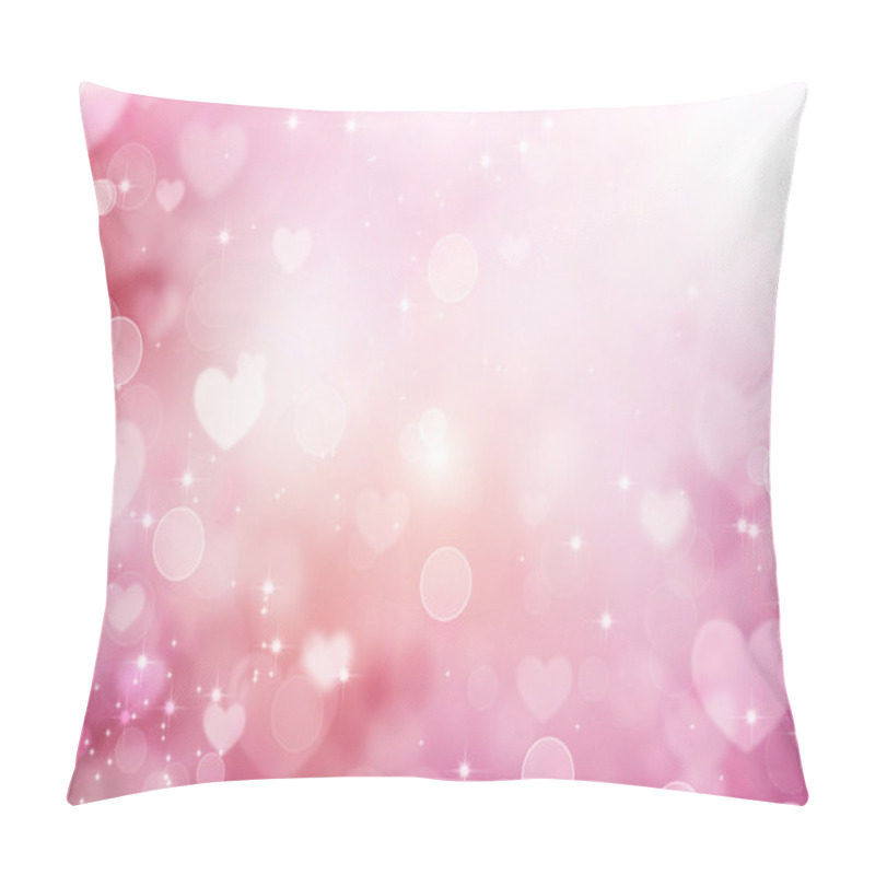 Personality  Valentine Hearts Abstract Pink Background. St.Valentine's Day Pillow Covers