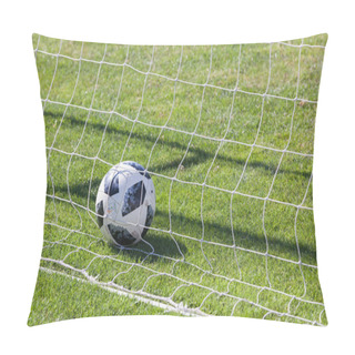 Personality  VARNA, BULGARIA ? JUNE 24, 2018: Adidas Telstar 18 - The Ball Of The FIFA World Cup 2018 In The Net, Goal Pillow Covers