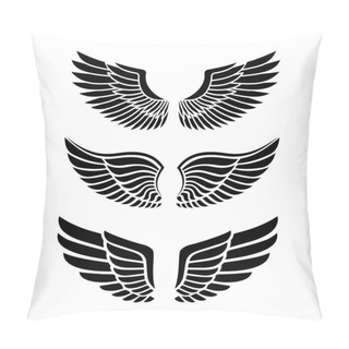 Personality  Wings For Heraldry, Tattoos, Logos. Pillow Covers