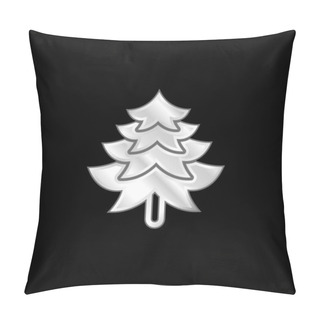 Personality  Big Pine Tree Shape Silver Plated Metallic Icon Pillow Covers