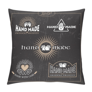 Personality  Hand Made Label Set Pillow Covers