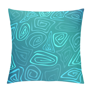 Personality  Vector Blue Background. Vector Illustration. Pillow Covers