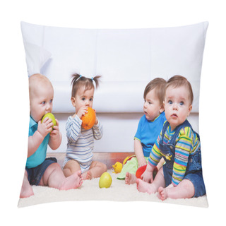 Personality  Four Toddlers Pillow Covers