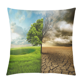 Personality  Global Warming Pillow Covers