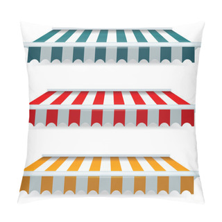 Personality  Colorful Set Of Striped Awnings Pillow Covers