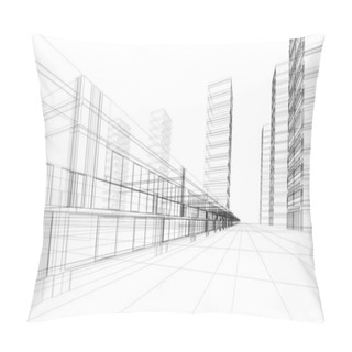 Personality  3D Architecture Abstract Pillow Covers