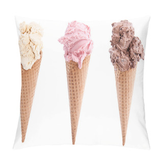 Personality  Different Sorts Of Ice Cream In A Waffles Pillow Covers