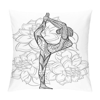 Personality  Hand Drawn Ink Pattern. Coloring Book For Adult Pillow Covers