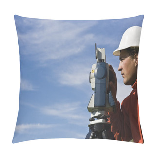 Personality  Behind Theodolite Pillow Covers