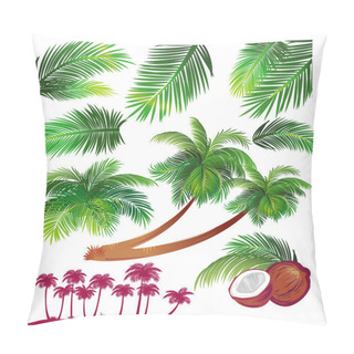 Personality  Tropical Palms Leaf Pillow Covers