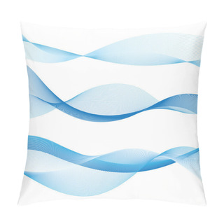 Personality  Wave Vector Graphics Pillow Covers