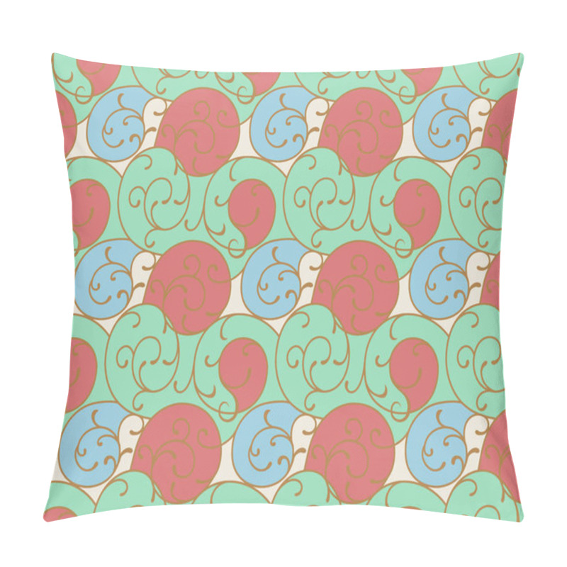 Personality  Moroccan Seamless Pattern. Islamic Mosaic Motif. Colorful Decorative Border Embellishment. Moroccan Ornament. Illustration Pillow Covers