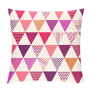 Personality  Geometric Triangles Pattern Pillow Covers