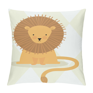 Personality  Lion Hand Drawn Pillow Covers