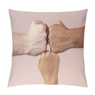 Personality  Hands Fists Together Pillow Covers