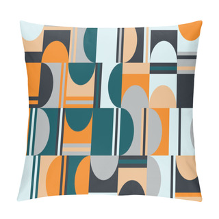 Personality  Deconstructed Postmodern Inspired Artwork Of Vector Abstract Symbols With Bold Geometric Shapes, Useful For Web Background, Poster Art Design, Magazine Front Page, Hi-tech Print, Cover Artwork. Pillow Covers