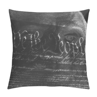 Personality  Double Exposure Finance And Government Concept Pillow Covers